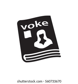 magazine icon illustration isolated vector sign symbol