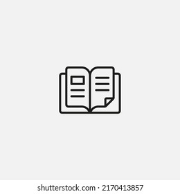 Magazine icon sign vector,Symbol, logo illustration for web and mobile