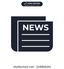 magazine icon symbol template for graphic and web design collection logo vector illustration