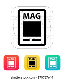 Magazine icon. Vector illustration.
