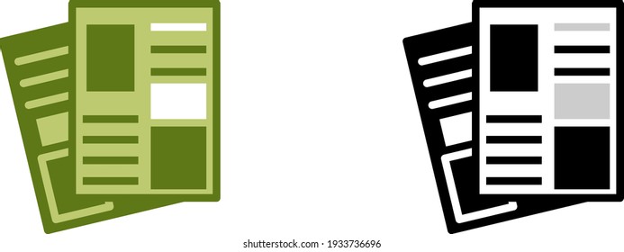 Magazine icon , vector illustration
