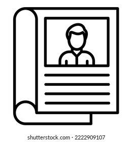 Imagen vectorial de icono de revista. También se puede usar para aplicaciones web, aplicaciones móviles y medios impresos.