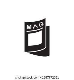 magazine icon vector template trendy