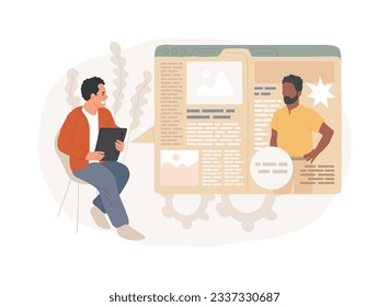 Magazine isolated concept vector illustration. Periodical publication, latest news, electronic publishing, online magazine, mail distribution, newsstand and bookstore, review vector concept.