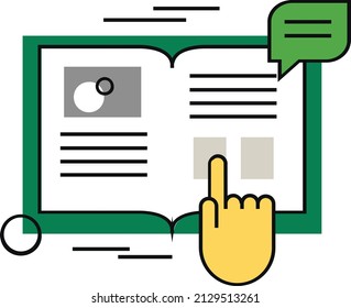 Vector aislado de la revista que se puede descargar fácilmente