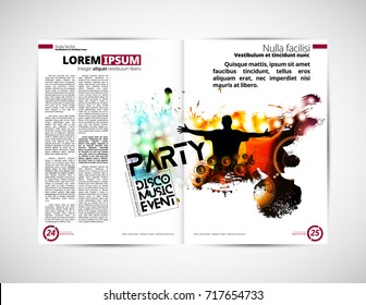 Magazine Layout Stock Vector (Royalty Free) 717654733 | Shutterstock