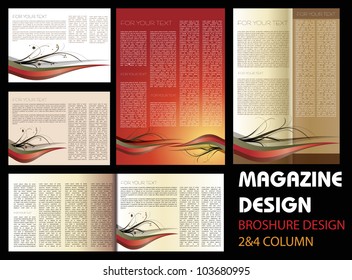 Magazine layout design
