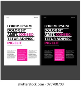 Magazine Layout Design Template