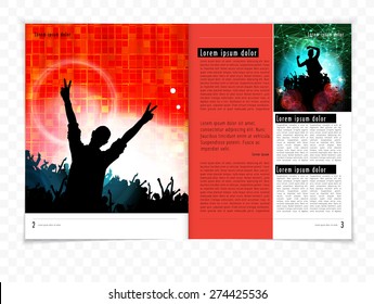 Magazine Layout Design Template, Vector