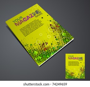 Magazine layout design template. Vector Illustration