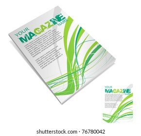 Magazine layout design template. Vector Illustration