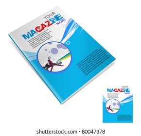 Magazine Layout Design Template. Vector Illustration