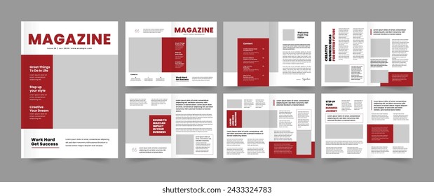 Magazinlayout-Vorlage Magazinlayout 