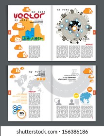 Magazine Layout. Vector