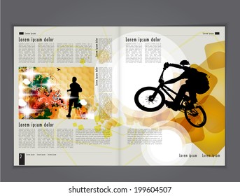 Magazine Layout Vector 