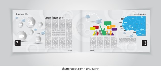 Magazine Layout Vector 