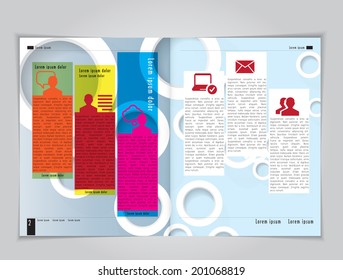 Magazine layout. Vector 