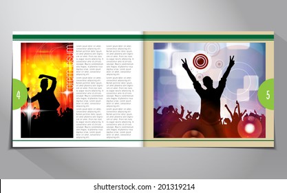Magazine layout. Vector 