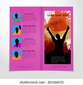 Magazine layout. Vector 