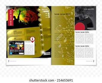 Magazine Layout. Vector 