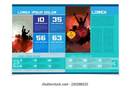 Magazine layout. Vector 