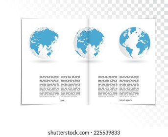 Magazine Layout Vector 