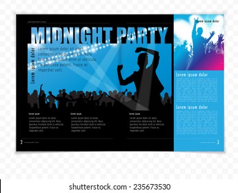 Magazine layout. Vector
