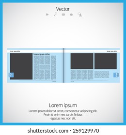 Layoutbild-Vektorgrafik des Magazins 