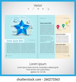Magazine Layout Vector 