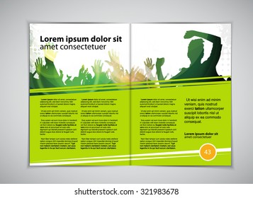 Magazine layout. Vector 