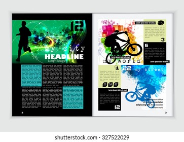 Magazine Layout Vector 