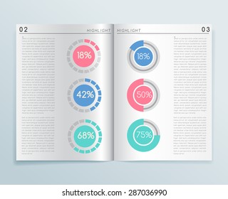 Magazine Layout : Vector Illustration