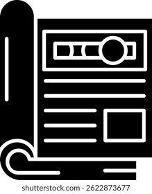 Magazine Line vector Icon Design