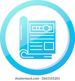 Línea de revista Vector Icon Design