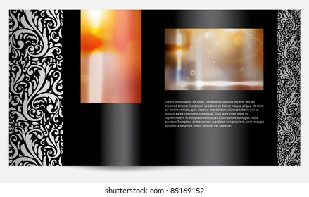 Zeitschrift mit moderner Design-Vorlage