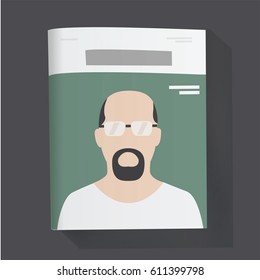 Magazine news article vector illustration