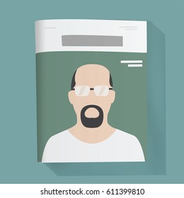 Magazine news article vector illustration