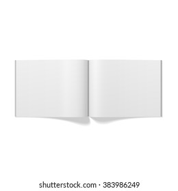 Magazine Pages realistic blank Template