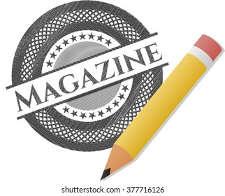 Magazine pencil effect