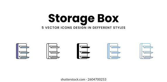 Magazine Rack vector icons set stock illustration