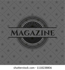 Magazine realistic black emblem