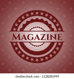 Magazine red emblem