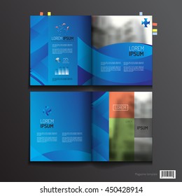 Magazine template design. pages layout. vector file