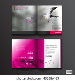 Magazine template design. pages layout. vector file