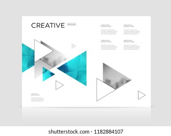 Magazine template with two pages 