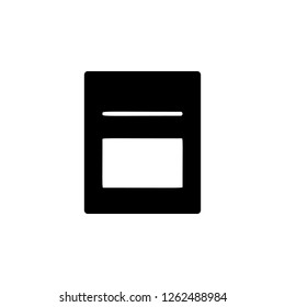 magazine, text icon. Simple glyph vector of text editor set icons for UI and UX, website or mobile application