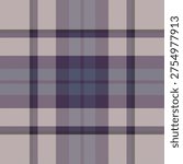 Magazine texture tartan textile, string vector seamless pattern. Smooth plaid check fabric background in pastel and grey colors palette.