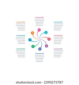 magazine, web, education, internet, magazine, annual report information template. wheel infographic template. eight options infographic template set