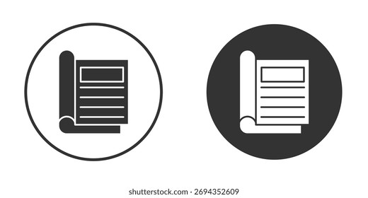 Magazines icon. Simple vector illustration. Silhouette Icon Set.
