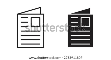 Magazines icon symbol design template. Vector 10 eps.